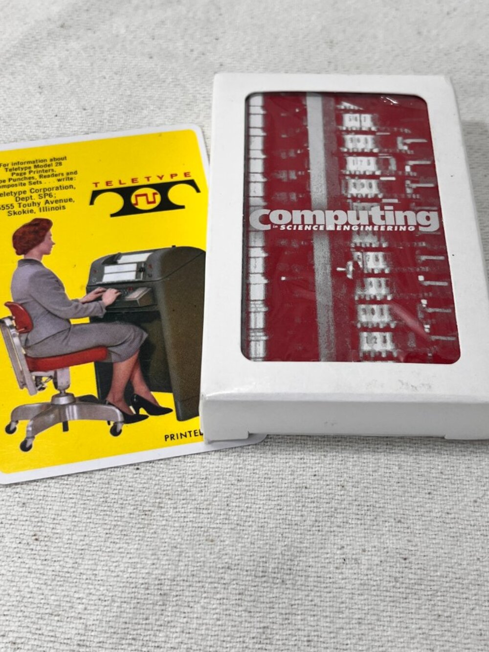 Teletype Corp Pocket Code Chart + Computing Science Engineering Playing Cards